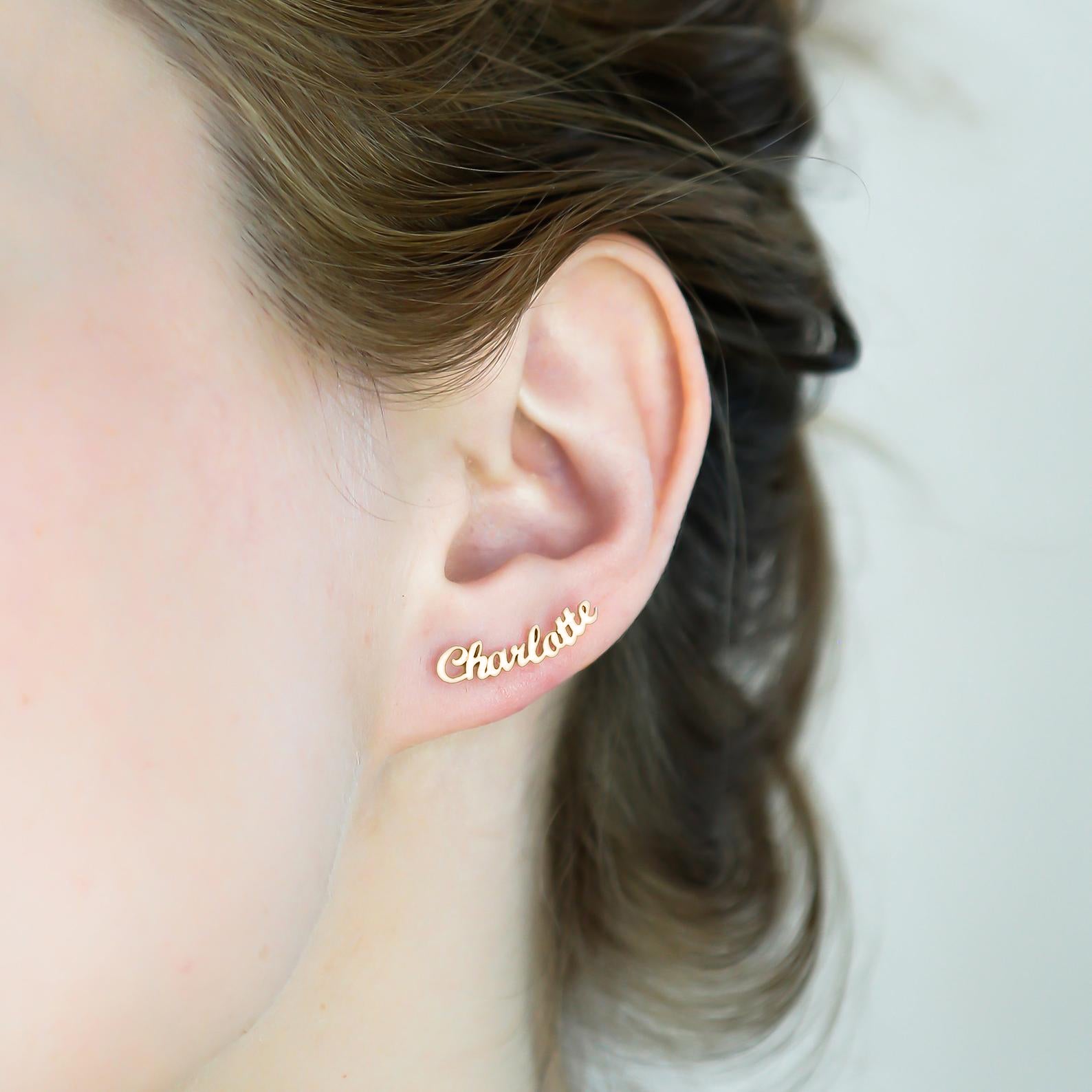 Simple Customized Name Earrings™