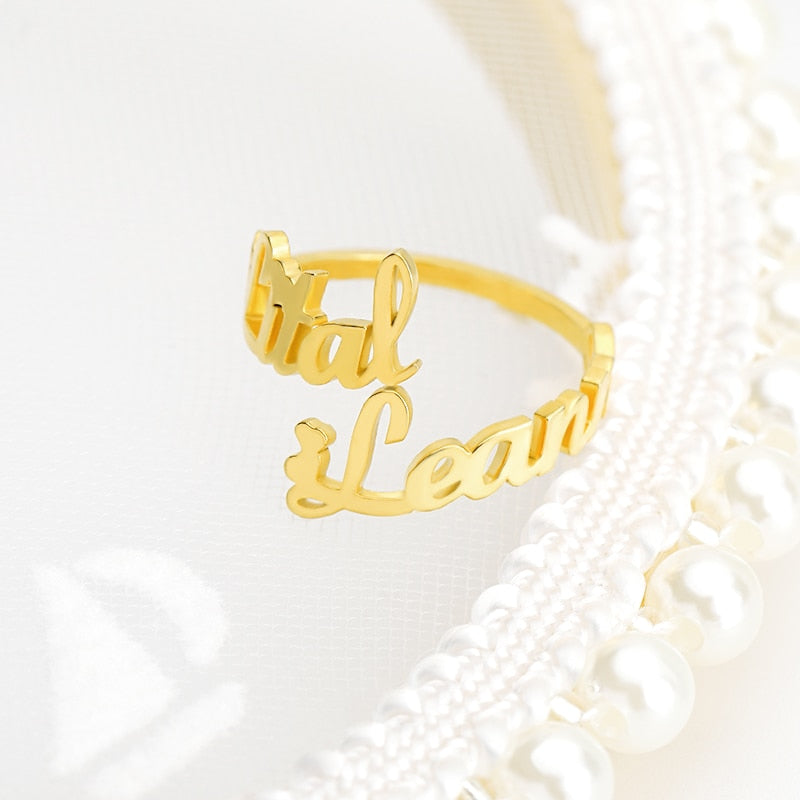 Customized Double Name Ring™