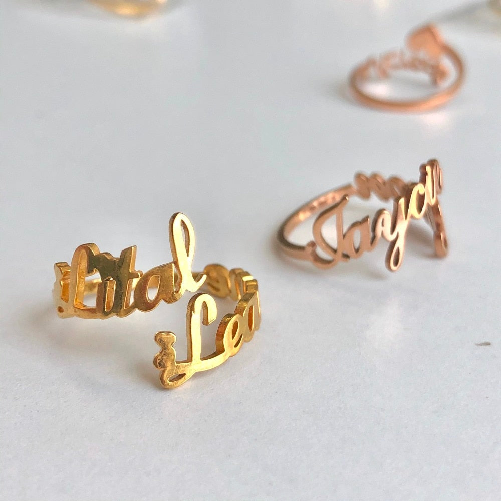 Customized Double Name Ring™